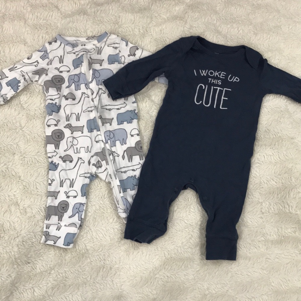 Carter’s 3 Months Set Sleepers ZIP Up and Snap